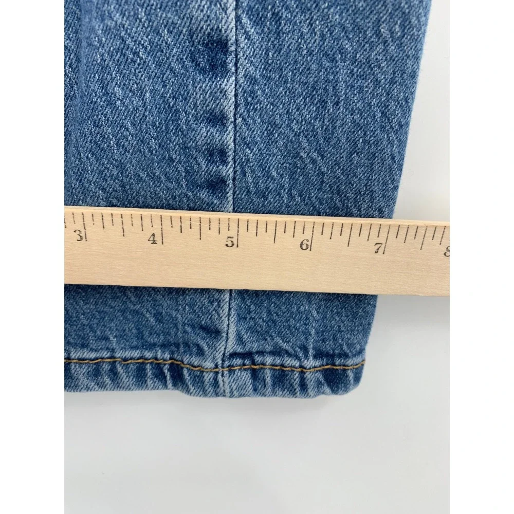 Levis 505 Jeans Mens 32x30 Blue Straight Leg Medium Wash Cotton Denim Pants